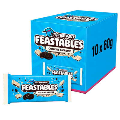 MrBeast Feastables Cookies n Creme 60g Box