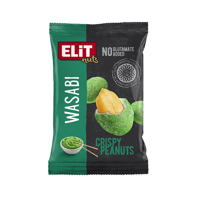 Elit Coated Peanuts Wasabi 70g Box