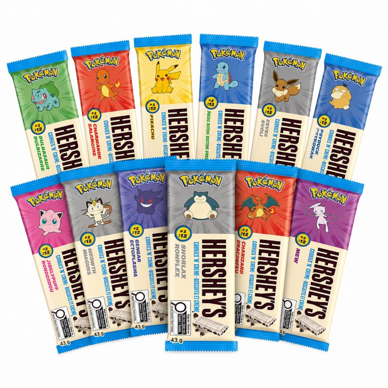 Hersheys Cookies N Creme Pokemon 43g Box