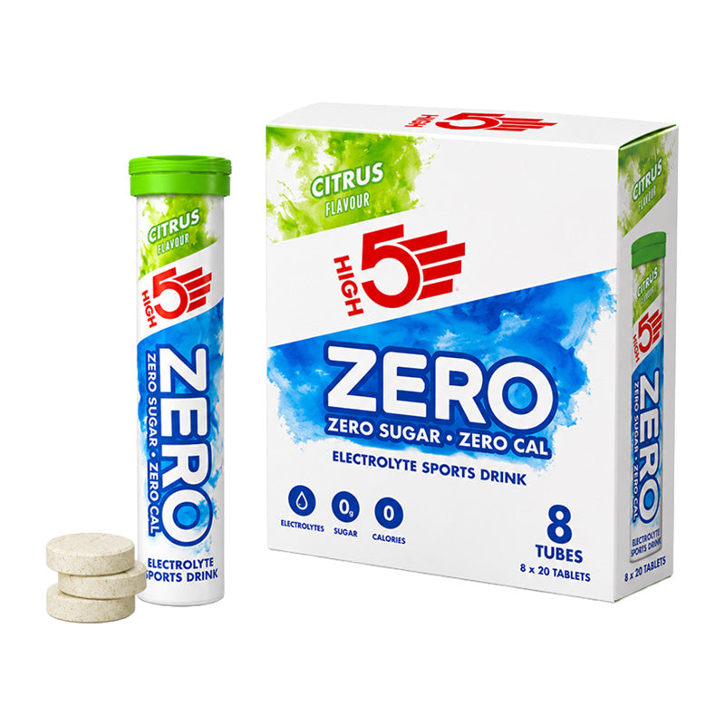 High 5 Zero Active Hydration Citrus 20 Tablet Tube Box