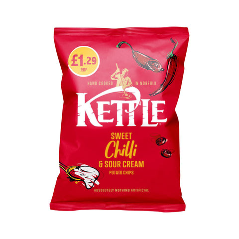 Kettle Chips 80g Sweet Chilli & Sour Cream Box