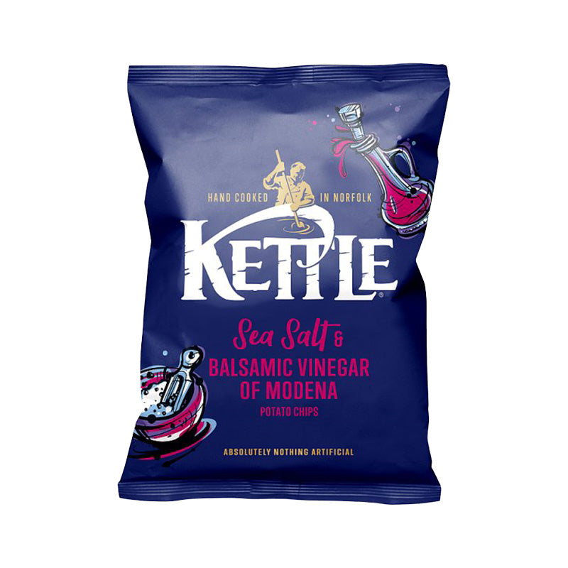 Kettle Chips 40g Sea Salt & Balsamic Vinegar of Modena Potato Chips Box