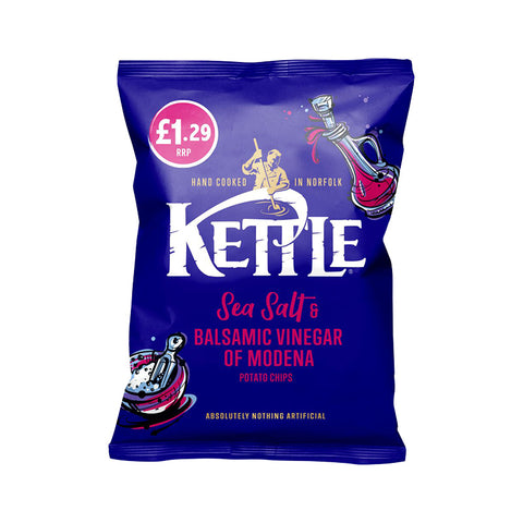 Kettle Chips 80g Sea Salt & Balsamic Vinegar of Modena Potato Chips Box