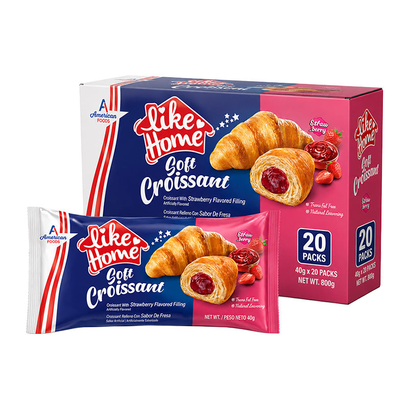 Like Home Croissant Strawberry 40g Halal Box