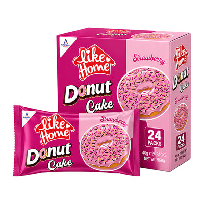 Like Home Donut Cake Strawberry 40g Halal Box
