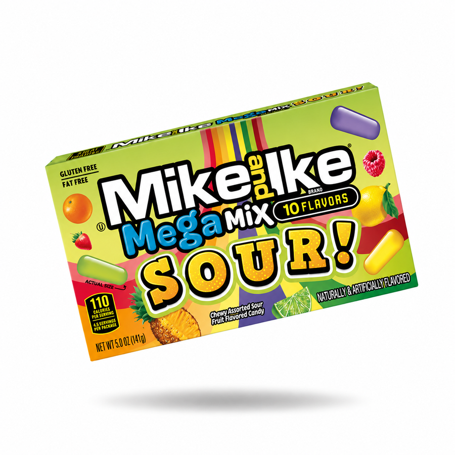 Mike & Ike Theatre Box Mega Mix Sour - 141g