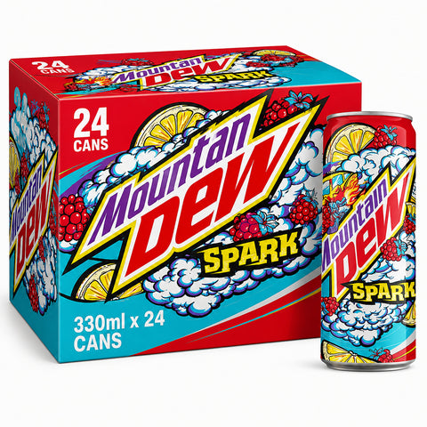 Mountain Dew 330ml Spark Box