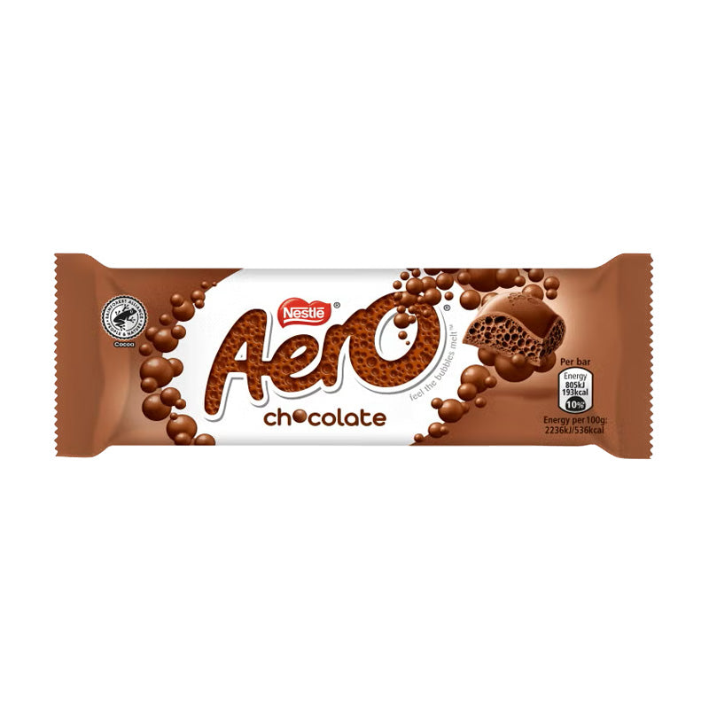 Nestle Aero Bubbly Bar Milk Box