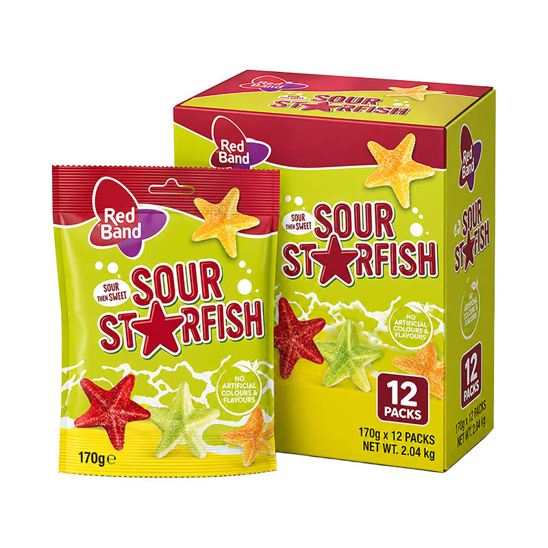 Red band 170g Sour Starfish Box