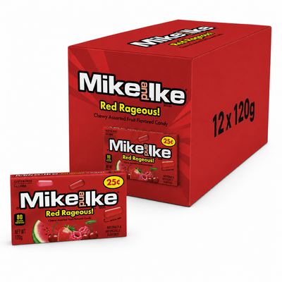 Mike & Ike Theatre Box Red Rageous - 120g Box