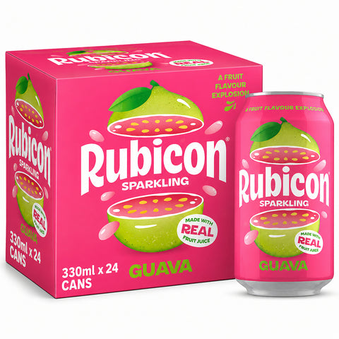 Rubicon Sparkling 330ml Guava Box