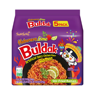 Samyang Habanero & Lime Multi Halal 135g x 5 Box