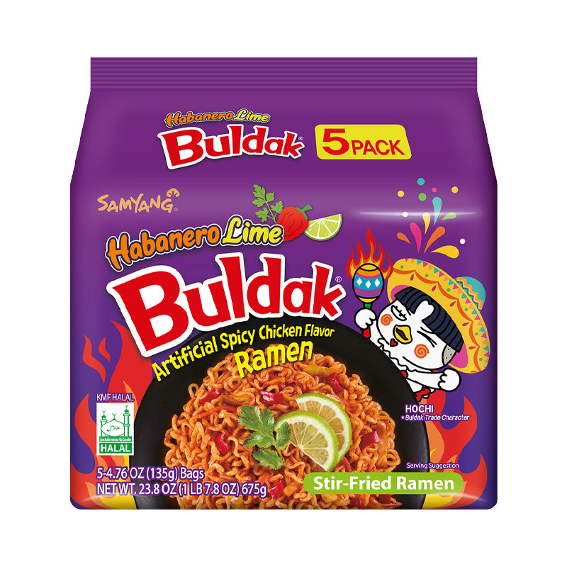 Samyang Habanero & Lime Multi Halal 135g x 5 Box