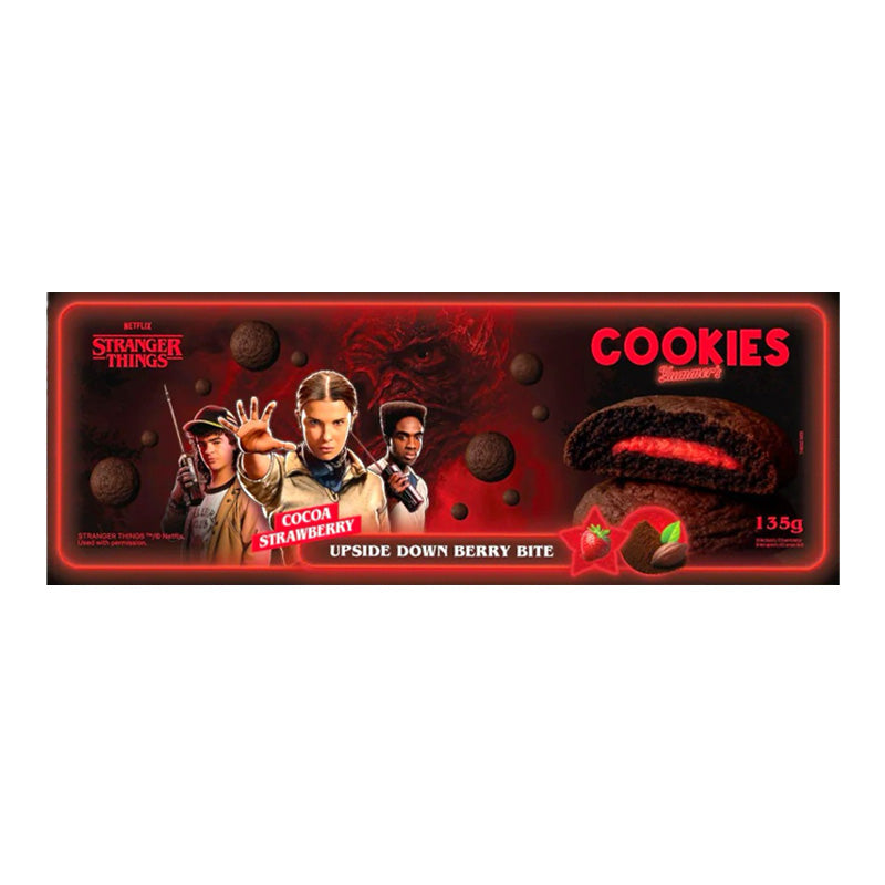 Yummers Stranger Things Chocolate Strawberry Cookie 135g Box
