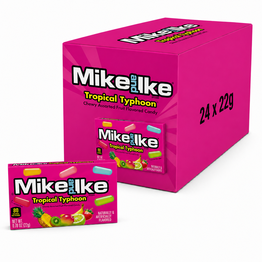 Mike & Ike Chgmkr Tropical Typhoon 22g Box
