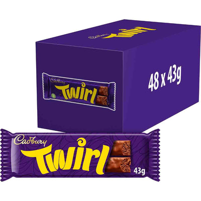 Cadbury Twirl Chocolate Bars 48g Box