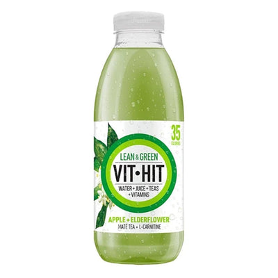 VITHIT Vitamin Water 500ml Lean Green -Apple & Elder Flower Box